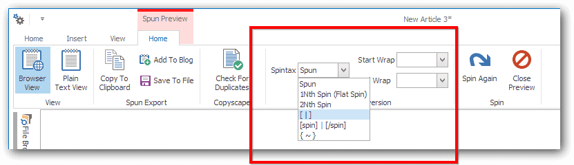 Spintax Converter