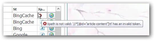 edit sources xpath validation