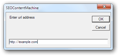 URL input box