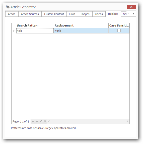 Regex