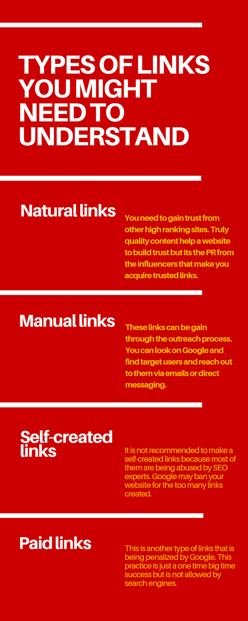 Types of links you might need to understand
