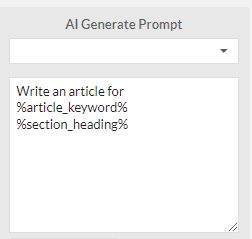 AI Writer tool